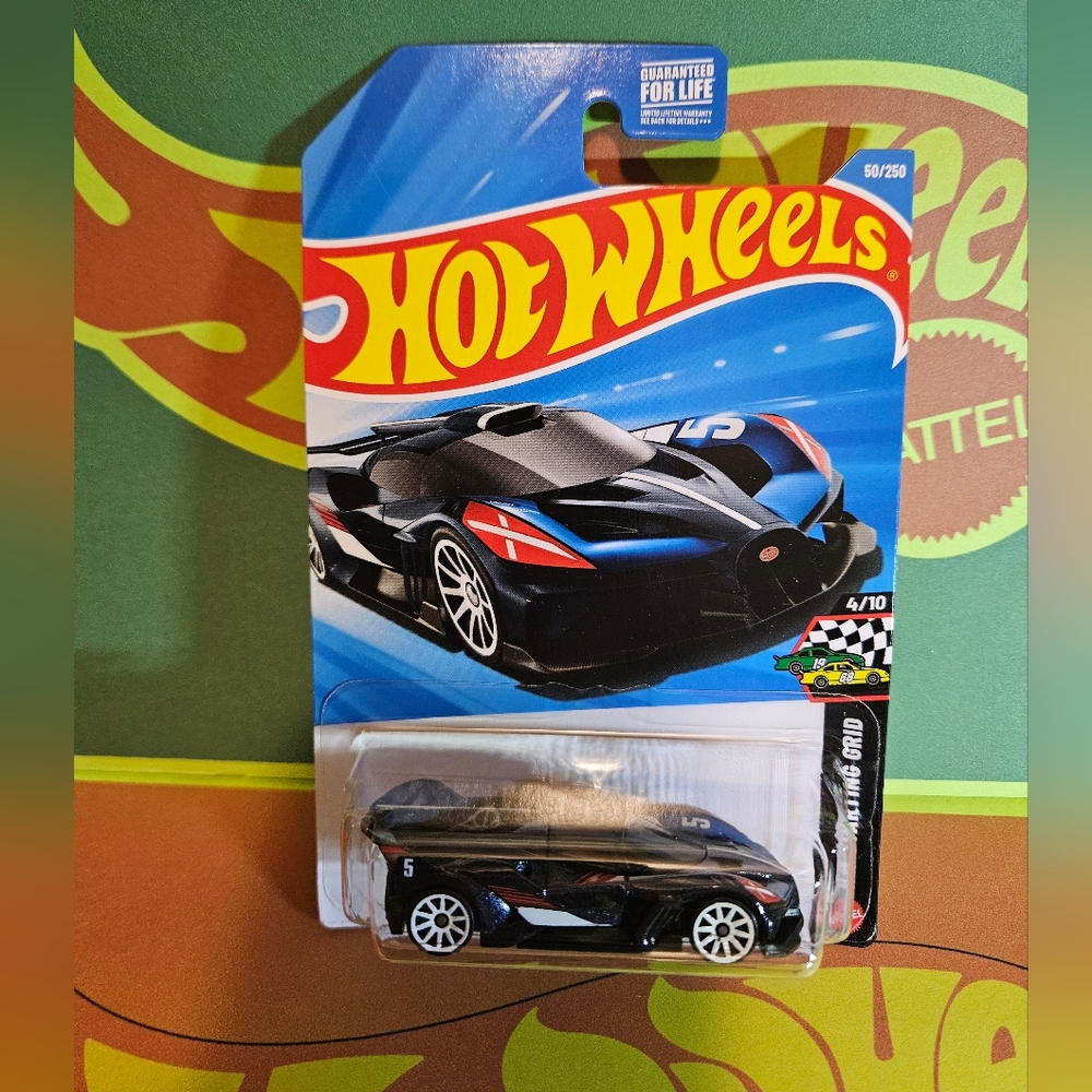 HotWheels Bugatti Bolide Blue Racing Car